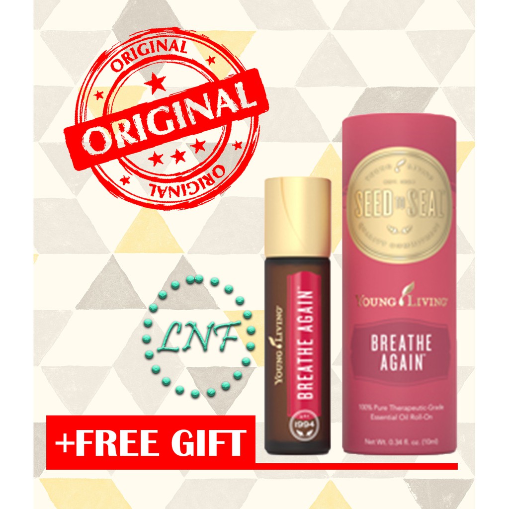 YL Young Livings Fresh Breeze or Breathe Again Roll On (10ml) + Free