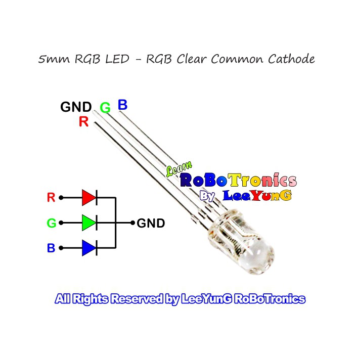 Diodo LED RGB 5mm