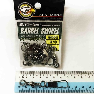 Seahawk Swivel Series - Barrel Swivel With Interlock Snap (5620-B)