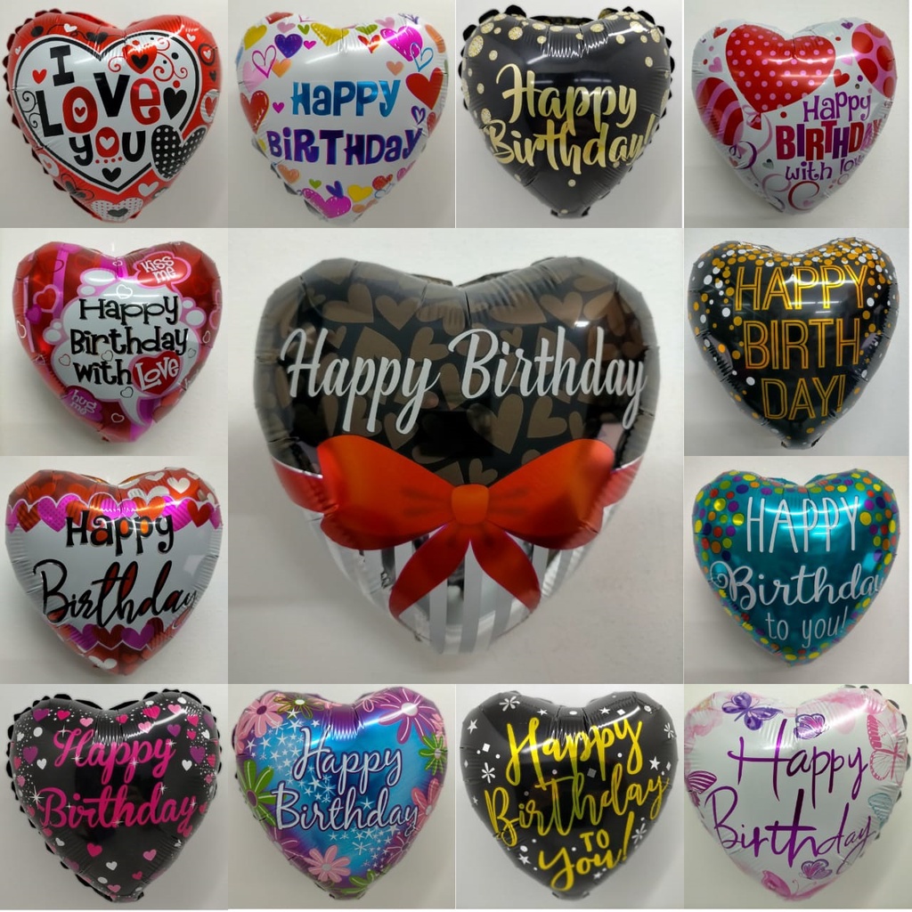 10 Inch Foil Balloon - I LOVE YOU, Happy Valentine Day, Happy Mother ...