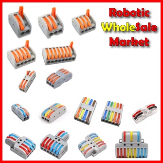 Wire quick head terminal connector and wire artifact lamp connector press type wiring clip KV212 KV313