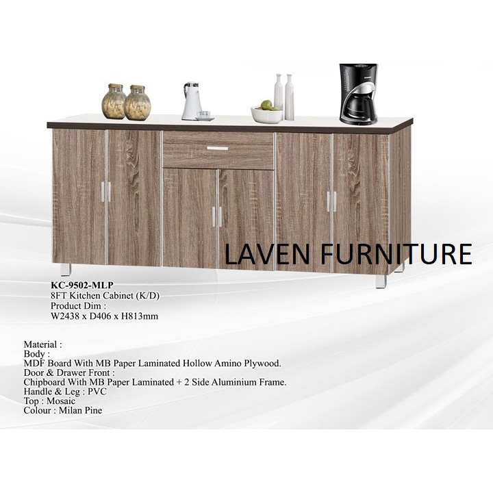 6 FT LOWER KITCHEN WITH TILES TOP !! For KuchingSamarahan