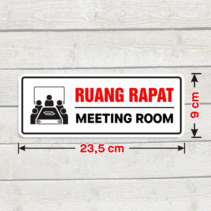 Meeting Room Sign Label Stickers Meeting Room Door Glass Stickers ...