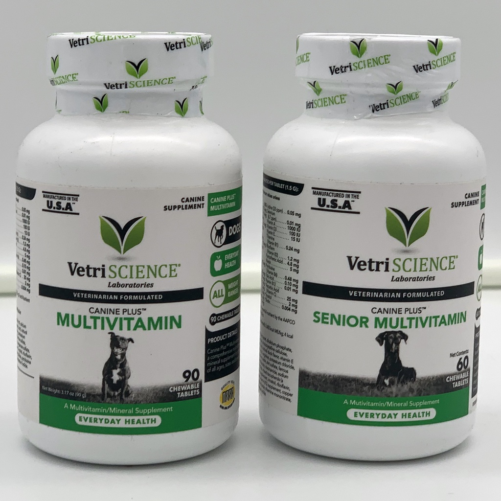 *180Servings* VetriScience Canine Plus / CP Senior Multivitamin for