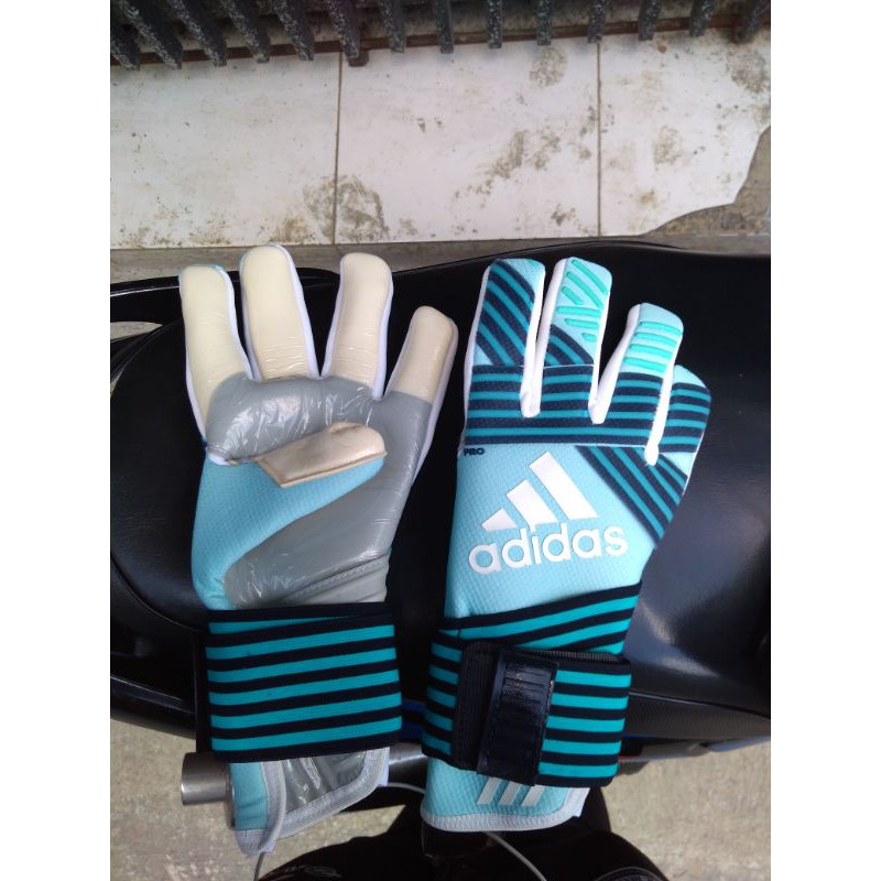 Adidas ace trans pro blue aqua original Goalkeeper Gloves Shopee Malaysia