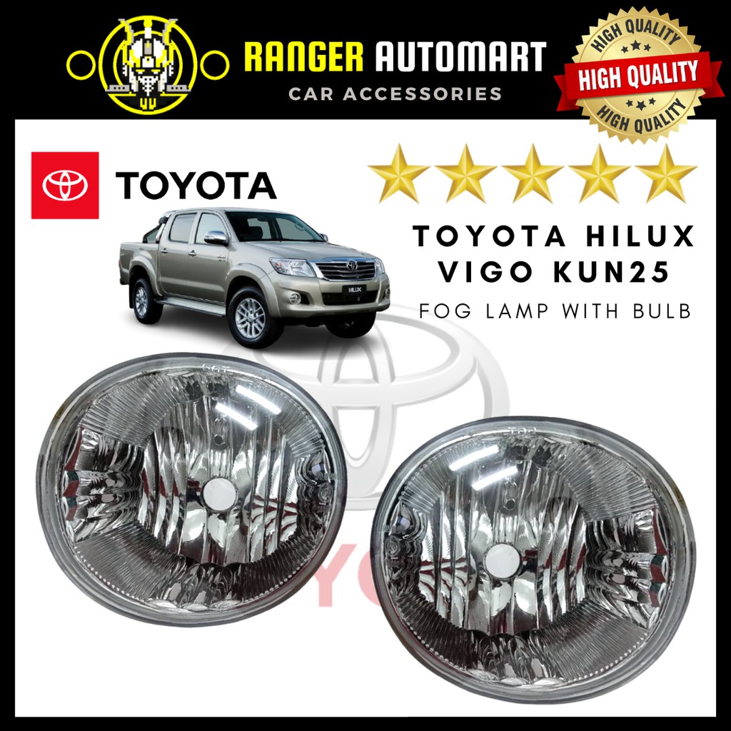 TOYOTA HILUX VIGO KUN25 FOG LAMP WITH BULB (OEM) | Shopee Malaysia