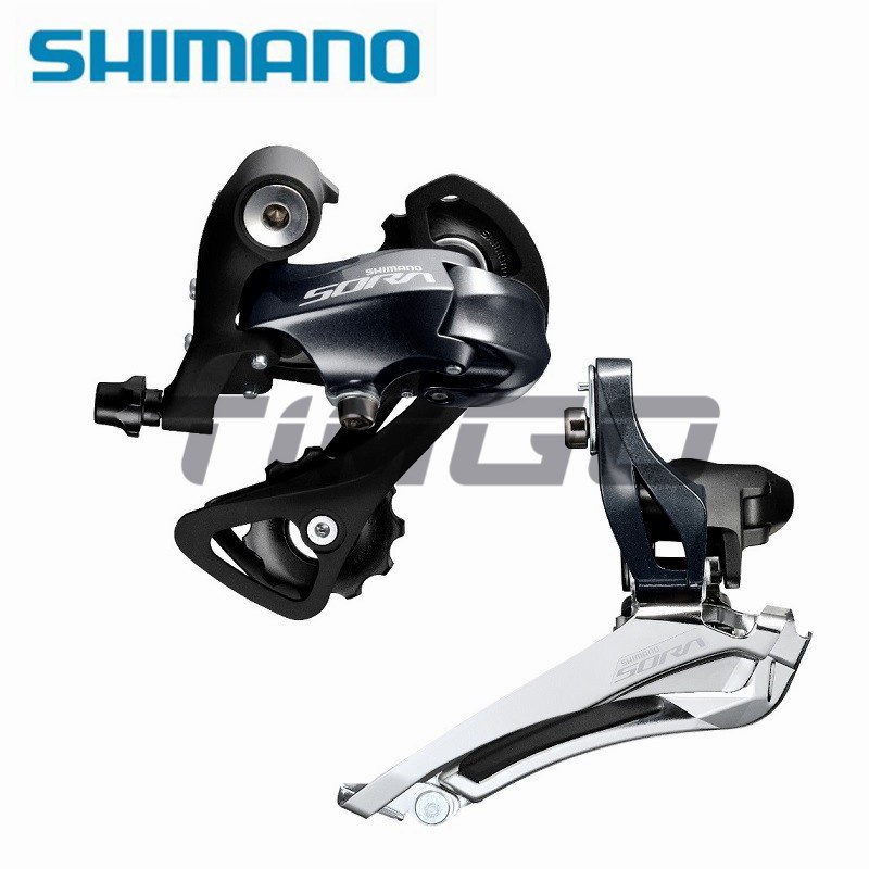 Shimano SORA R3000 Road Bike 2 9 Speed Groupset FD R3000 Front Derailleur RD R3000 Rear Derailleur New 3500 Shopee Malaysia
