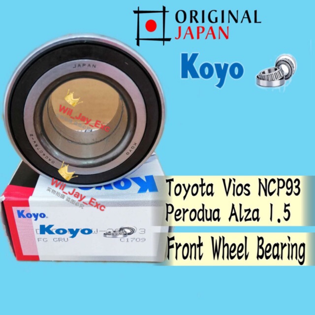 TOYOTA VIOS DAC4075W-3CS73 FRONT WHEEL BEARING NCP93,YARIS NCP91,PRIUS ...