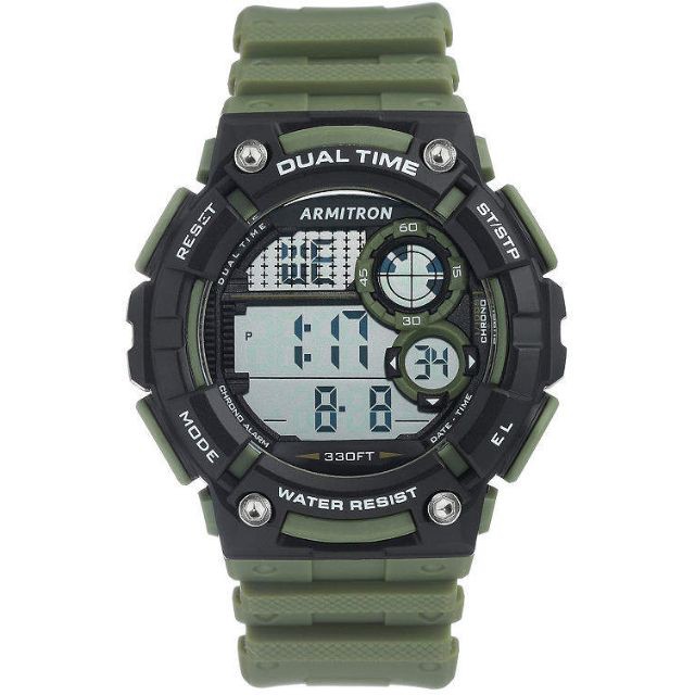 Armitron Sport Men s Digital Chronograph Resin Strap Watch 50mm