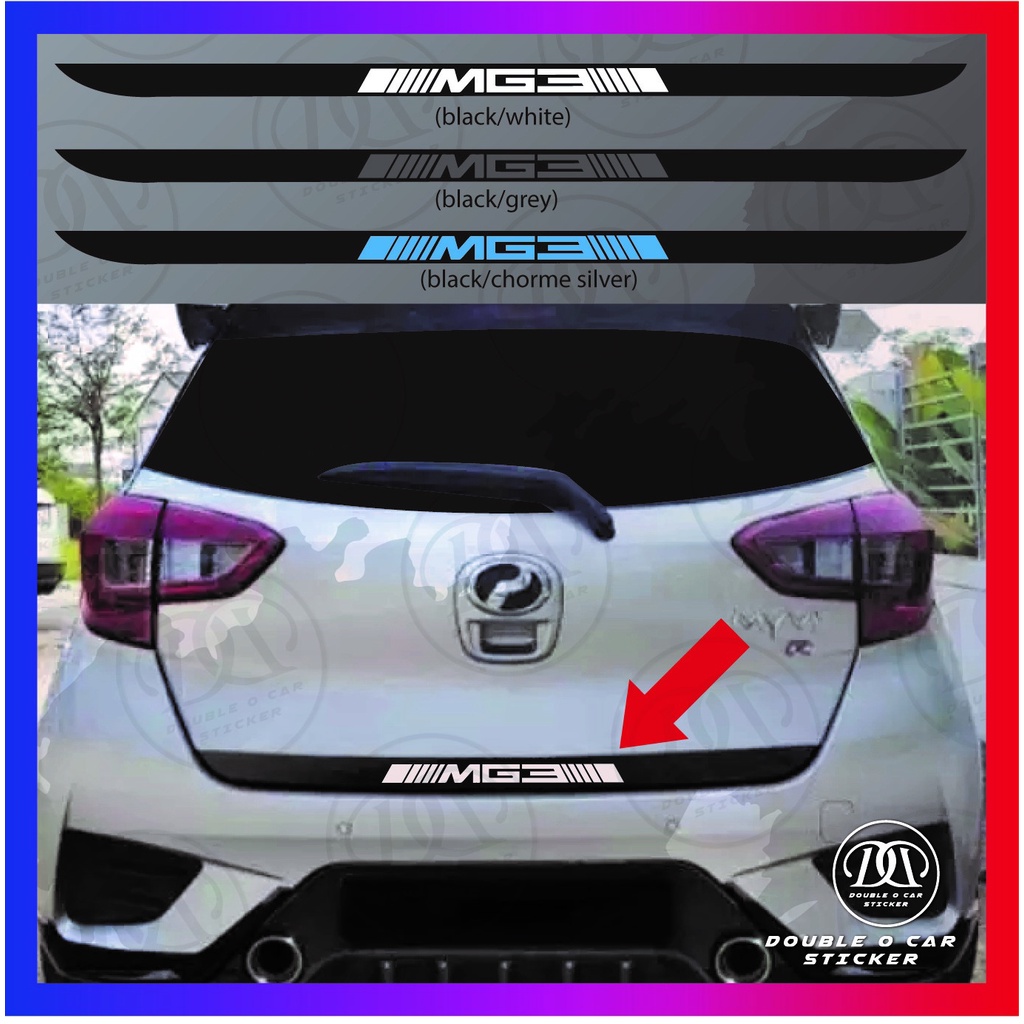 [Ready Stock]Myvi third generation (MG3) rear bonet sticker KI00422 ...