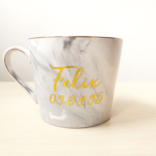 Personalized Marble Cup Mug Gift Espresso Coffee Cup Mug 