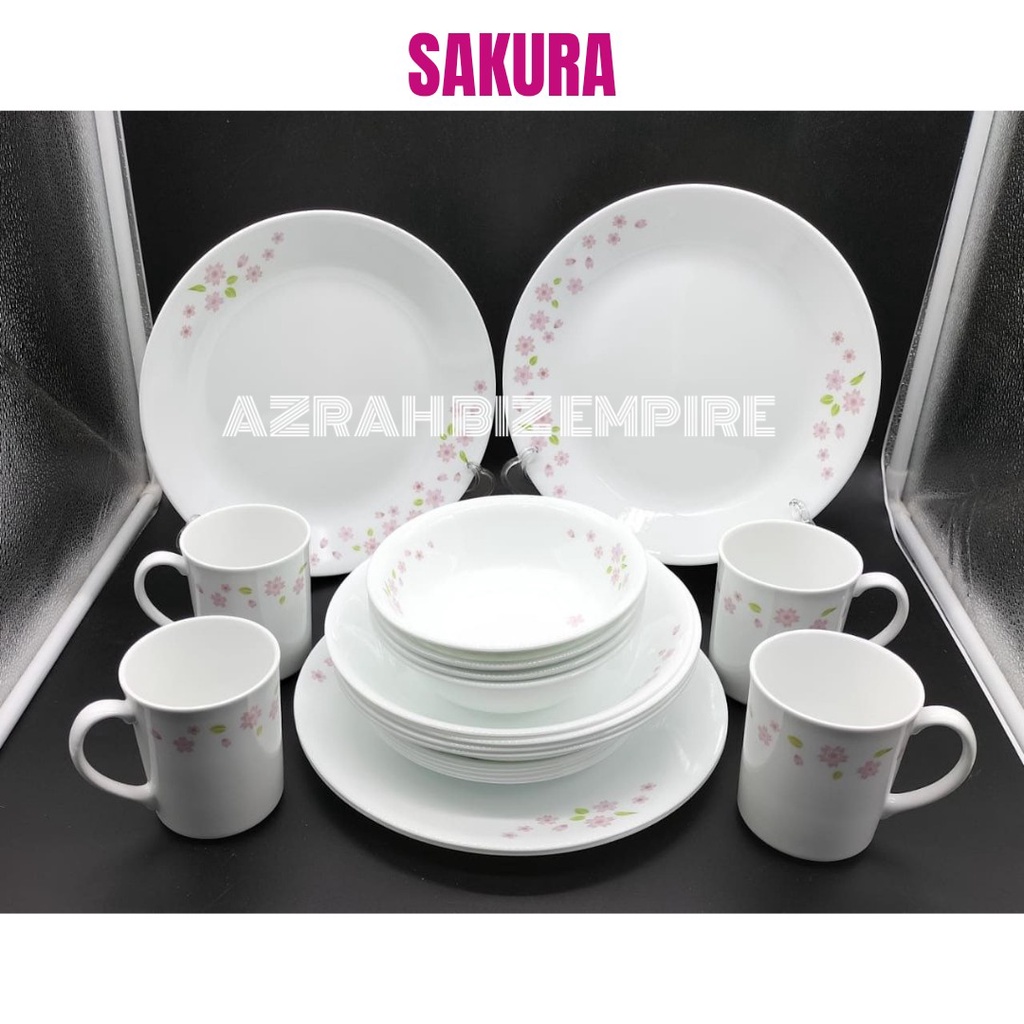 LATEST MODEL! 20PCS CORELLE DINNER SET WITH MUG SET PINGGAN