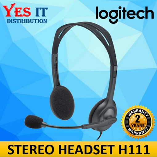 Logitech H111 Wired Headset Stereo Headphones (3.5mm) Shopee Malaysia