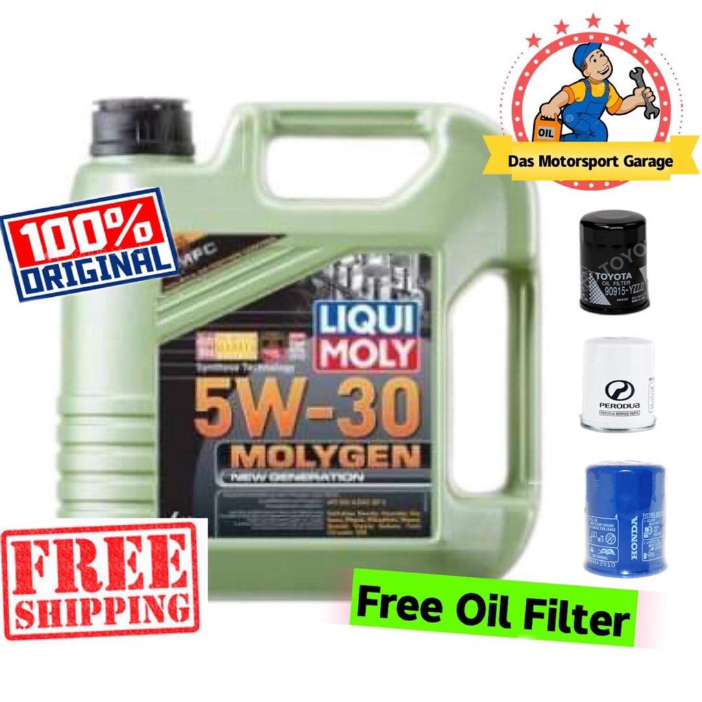 LIQUI MOLY MOLYGEN NEW GENERATION 5W30 FULLY SYNTHETIC (4L) FREE OIL