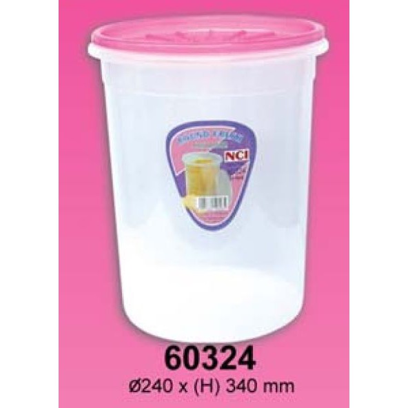 [NCI] 60324 24CM Round Tall Container / Multipurpose Container/ Bekas ...