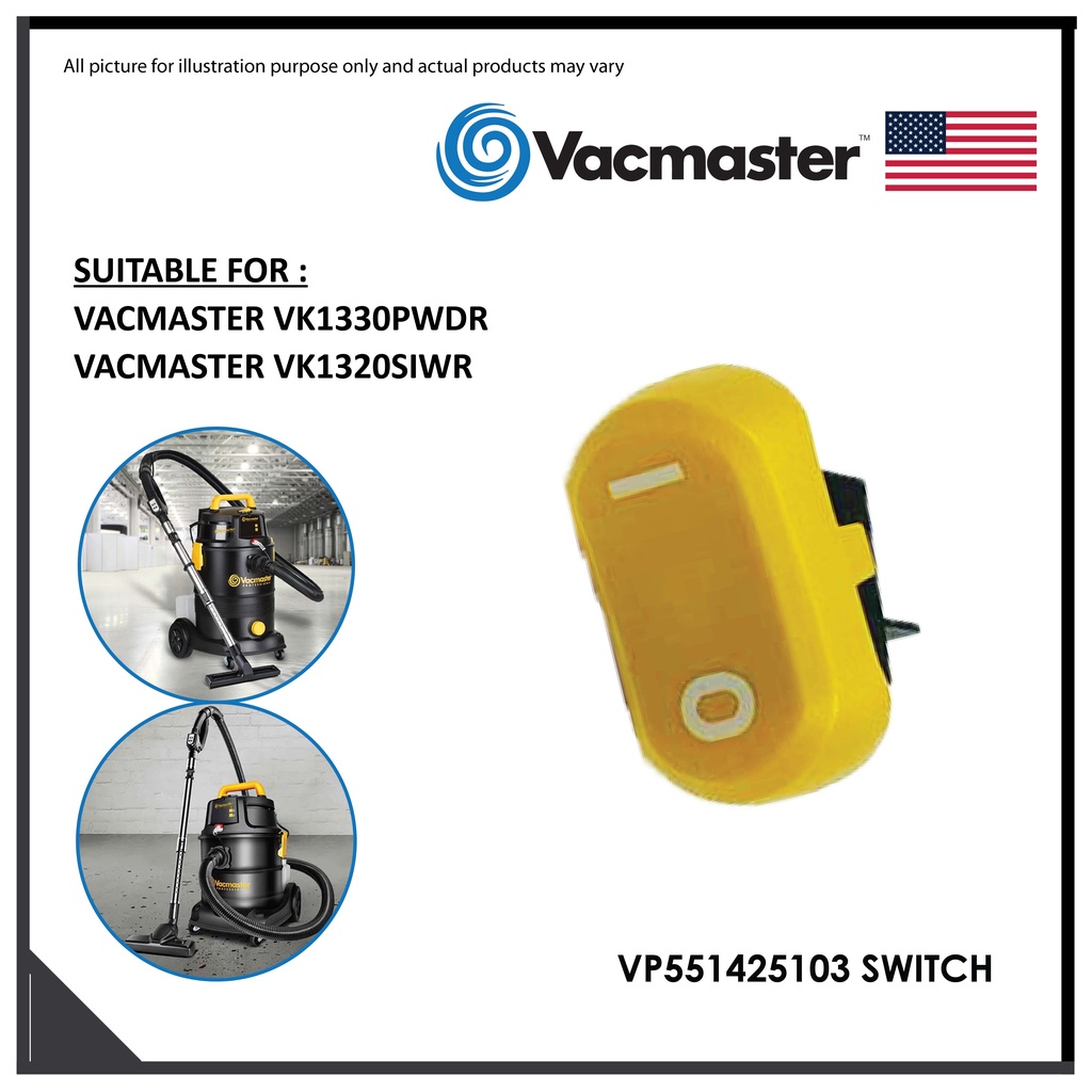 [VACMASTER SPAREPART] CARPET VACUUM CLEANER SWITCH - VP551425103 ...
