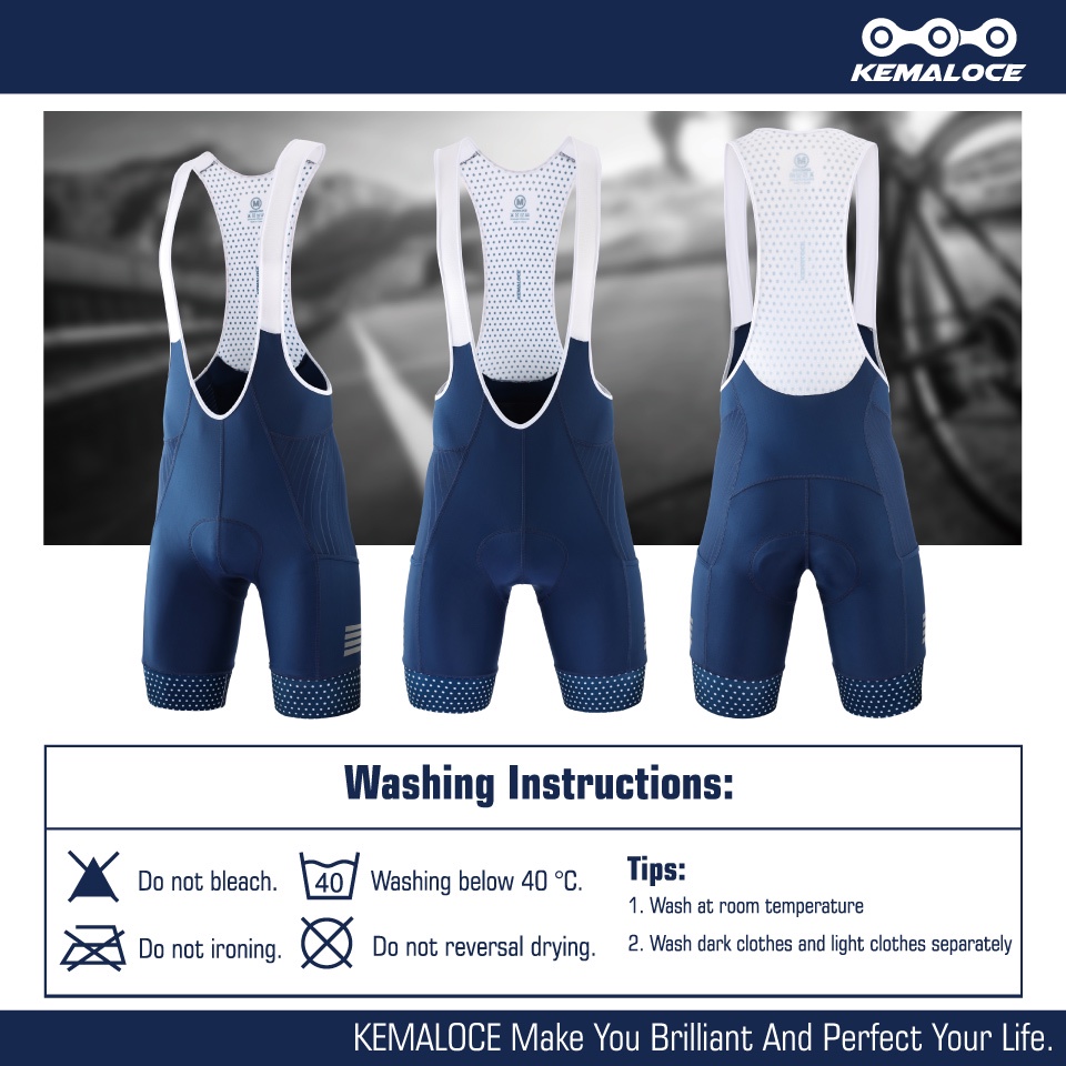 Cycling Bib Shorts Kemaloce Cycling KEMALOCE Cycling Bib Shorts (5