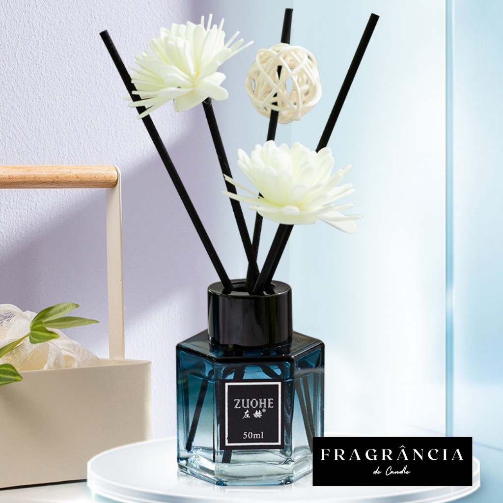 50ml Fragrance Scent Reed Diffuser Perfume Bunga Wangi 无火室内藤条香熏/房间卫生间空气 ...