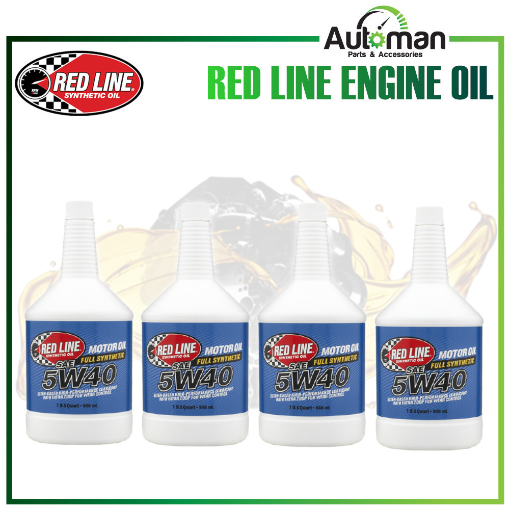 Redline Red Line 5W40 Fully Synthetic Engine Motor Oil | Shopee Malaysia