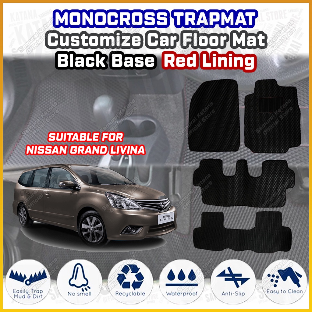 Livina Monocross Car Mat TRAPMAT Waterproof Anti Slip Customize Floor