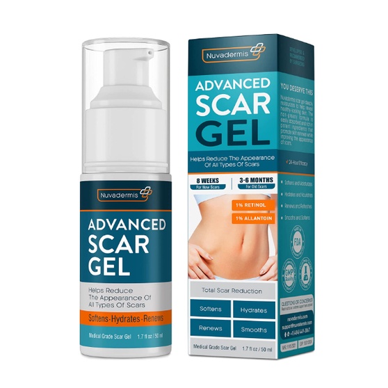 Scar Cream Gel - Retinol, Allantoin, Vitamin E, Betaine - C-Section ...