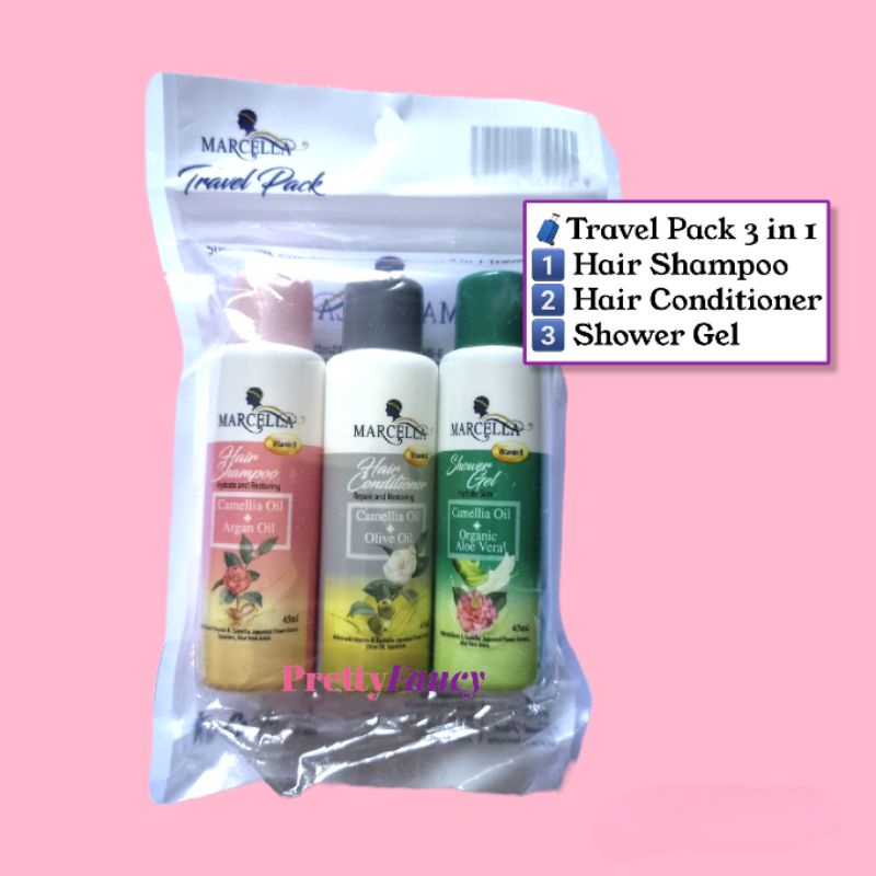 Shampoo Conditioner Shower Gel 3 in 1 Travel Pack | Value Pack | Shopee ...