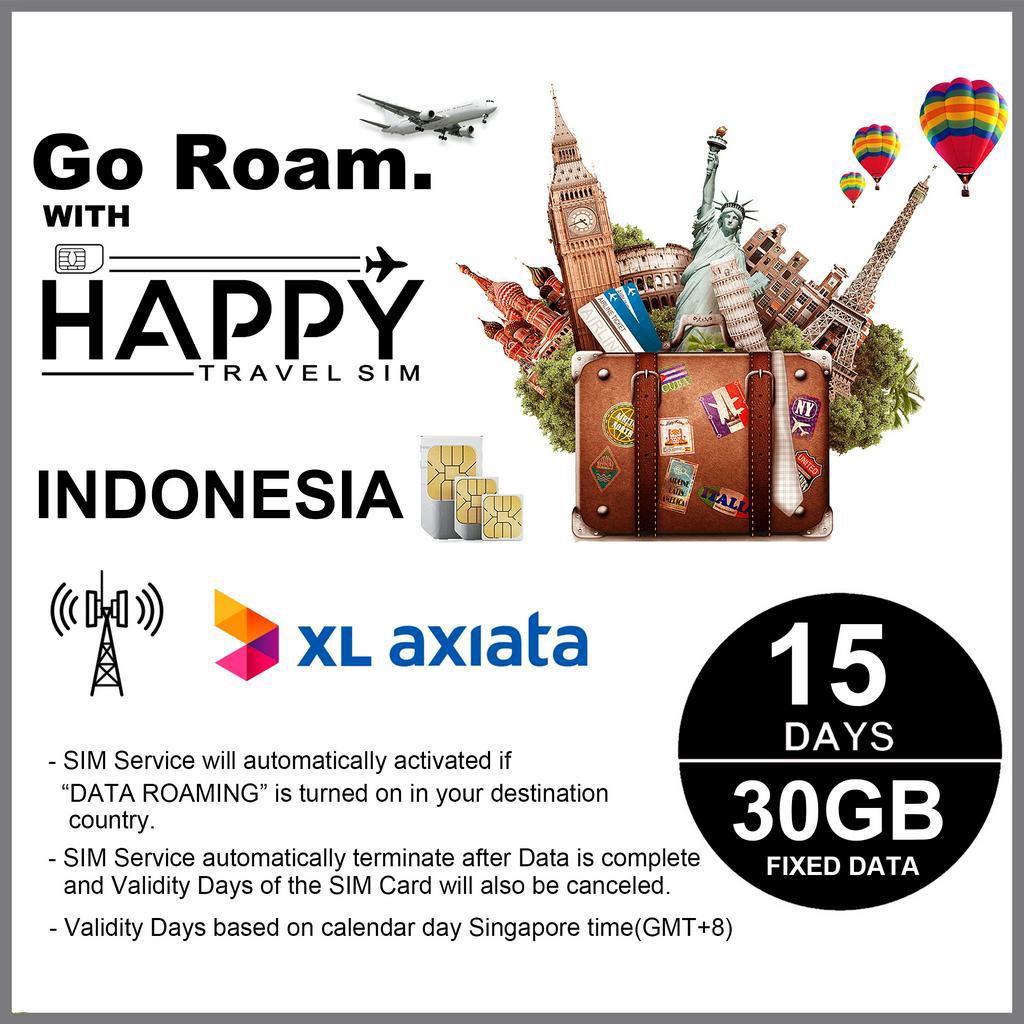 Indonesia Travel Sim Card, Indonesia Data Roaming Sim Card Shopee