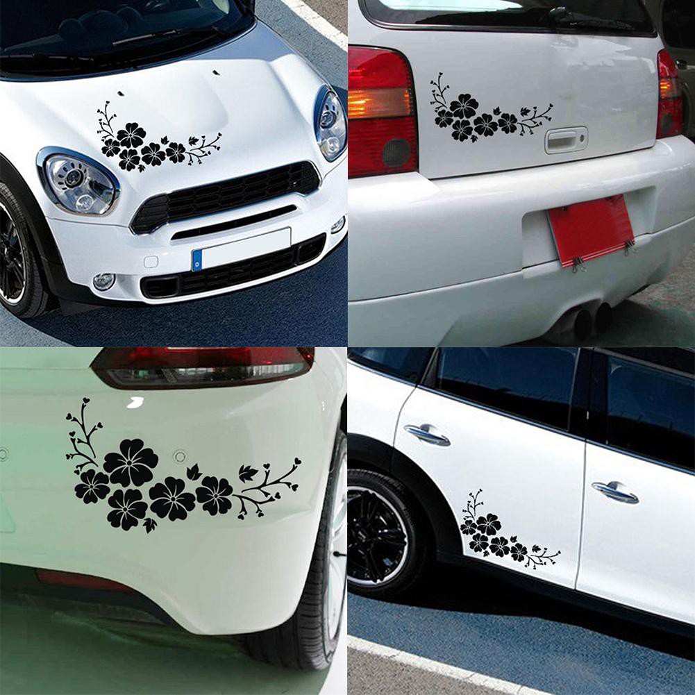 CARA_Fashion Flower Blossom Car Decal Sticker Auto Truck Bumper Door ...