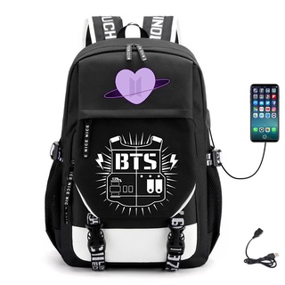 Bts backpack with clearance charger