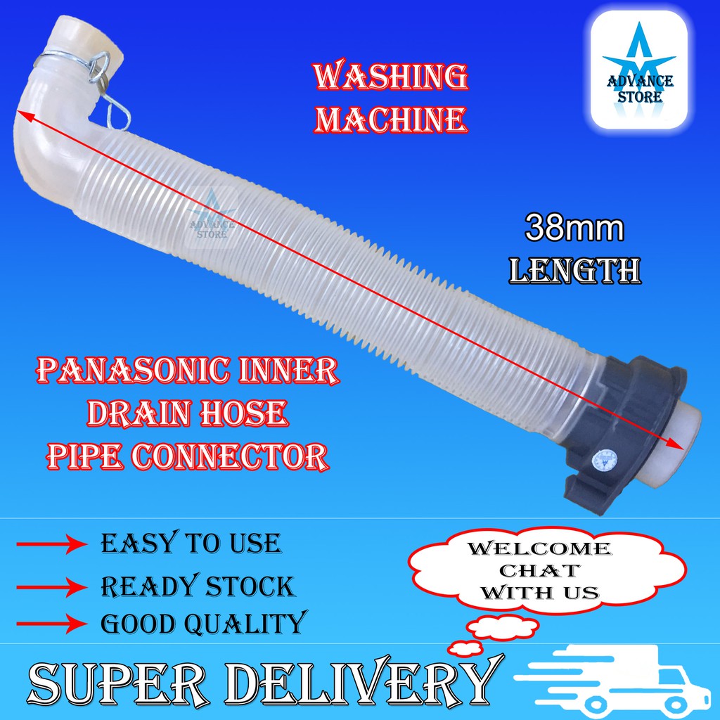 Washing Machine Panasonic Inner Drain Hose Connector Drain Tube Outlet ...