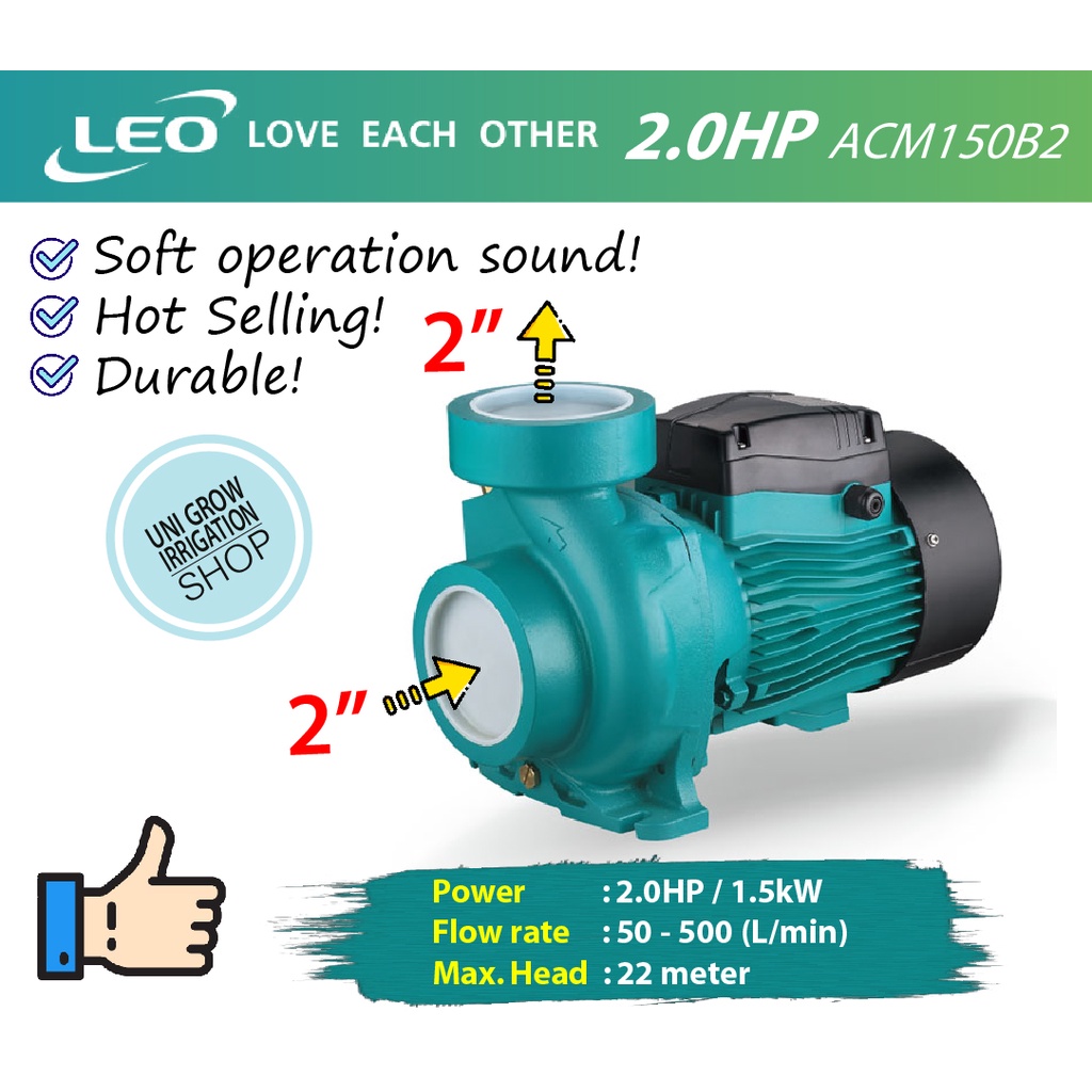 Leo 2.0HP ACM150B2 Centrifugal Water Pump | Shopee Malaysia