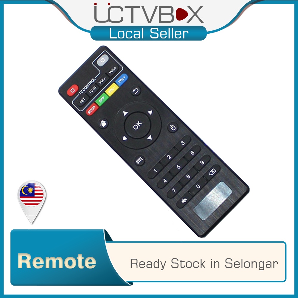 UCTVBox Remote Control for TV Box Q+ T9 T95 TX6 H96 Shopee Malaysia