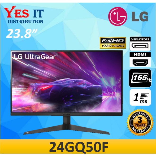 LG 23.8" 24GQ50F FHD VA 165Hz 1ms AMD Freesync Premium IU Borderless