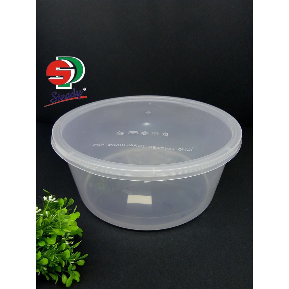 Plastic Container (MS3000RD) [5pcs] Round Container | Shopee Malaysia