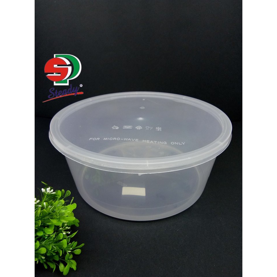 100oz/3000ml Round Microwavable Plastic Container with Lid supplier