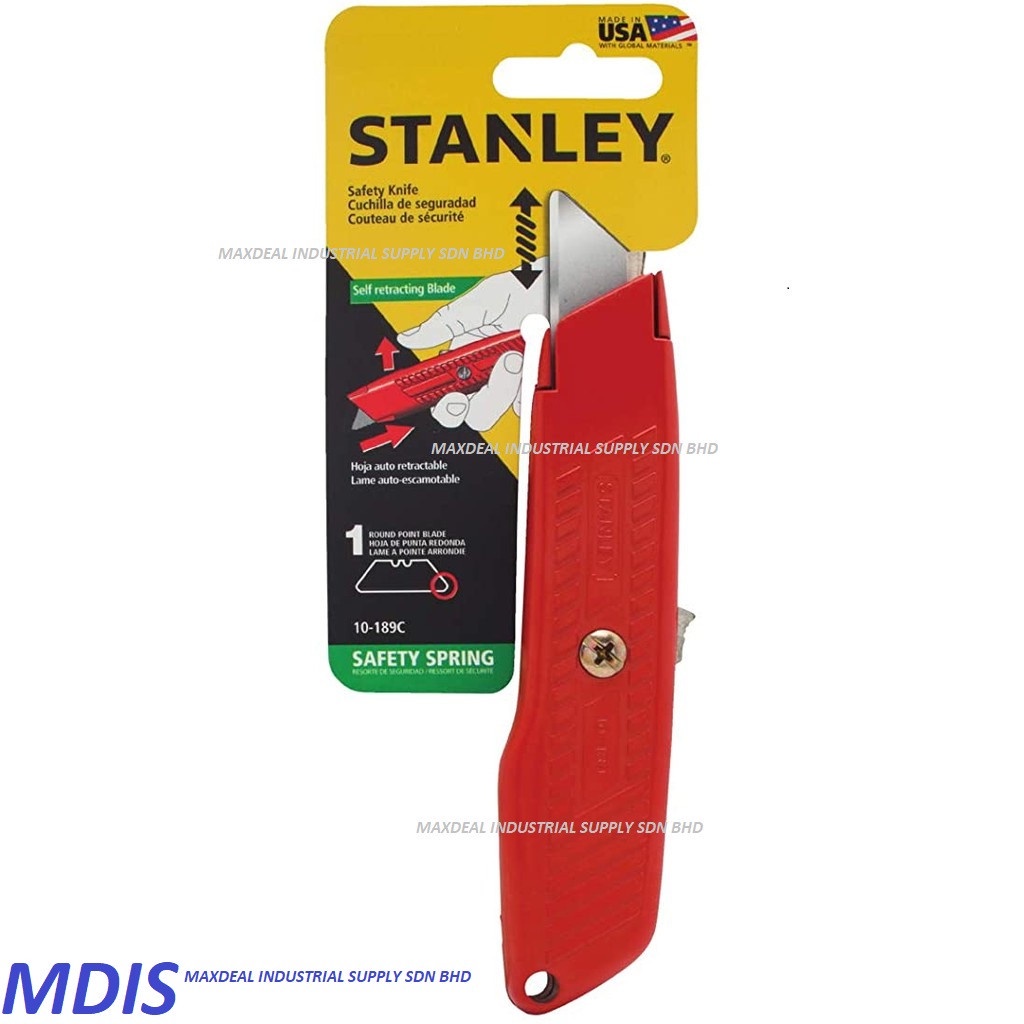 Original STANLEY 10189C Interlock Self Retracting Utility Knife Auto