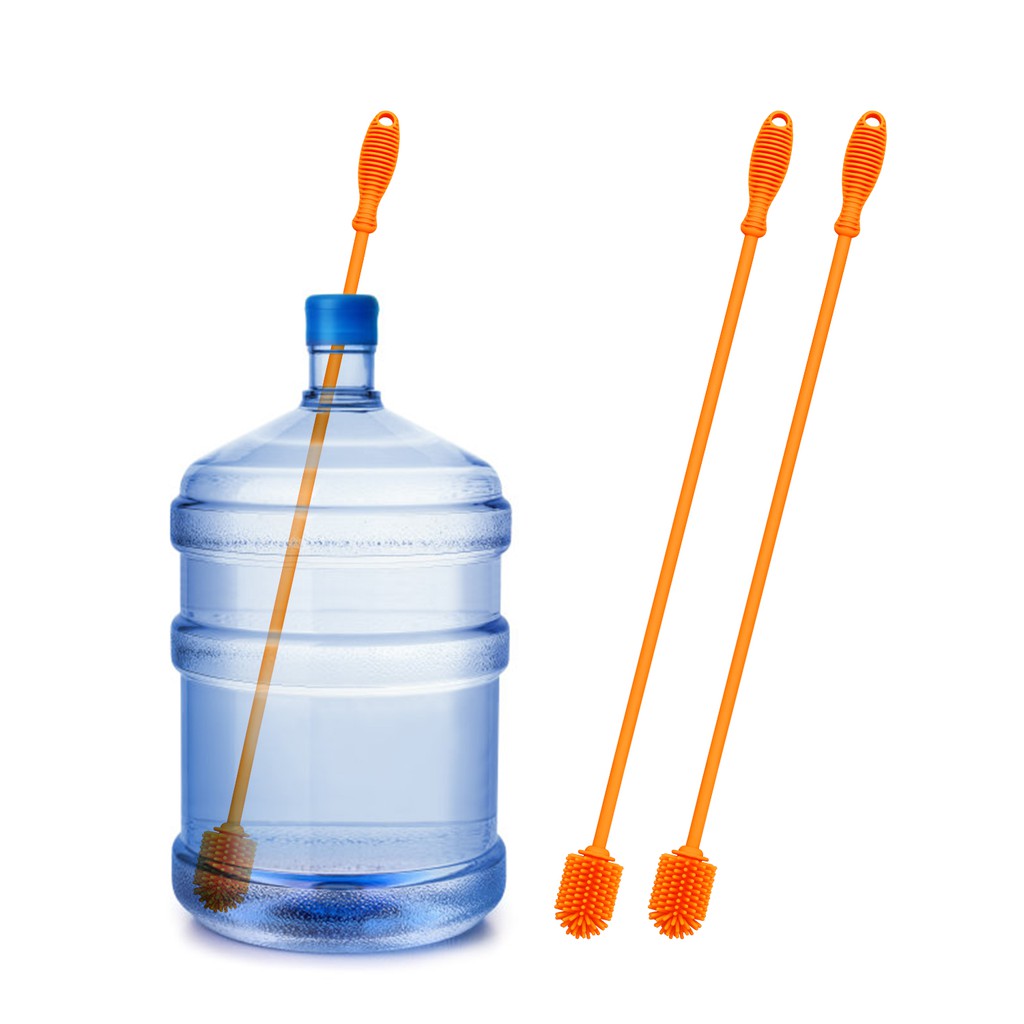 Antibacterial Mineral Water Gallon Bottle Cleaning Brush. Silicone