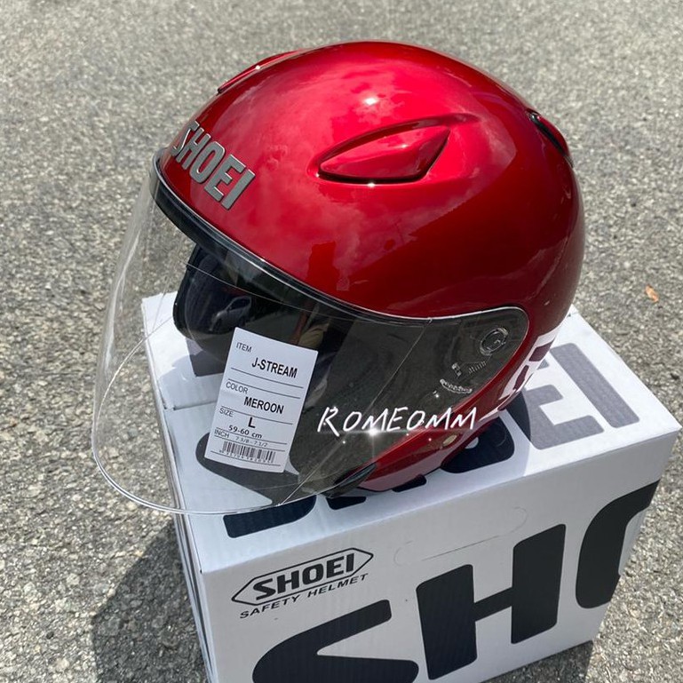 HELMET SHOEI JSTREAM PLAIN WHITE /SILVER/PEARL GREY/ BLUE / BLACK / MATTE  BLACK / YELLOW / SHINE RED / MEROON HELMET | Shopee Malaysia