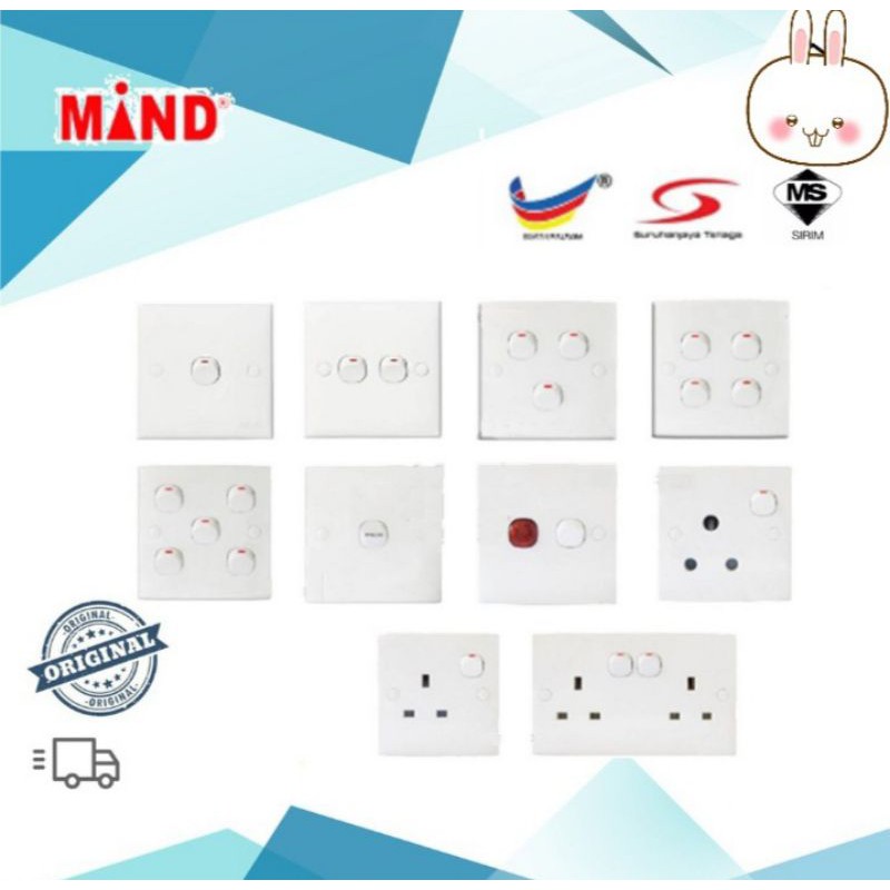 Mind Switch Socket Outlet JKR Approved | Shopee Malaysia