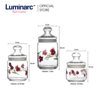 Luminarc Anthia 3pcs Pot Club Jar Set / N5308 (Q2554) | Shopee Malaysia