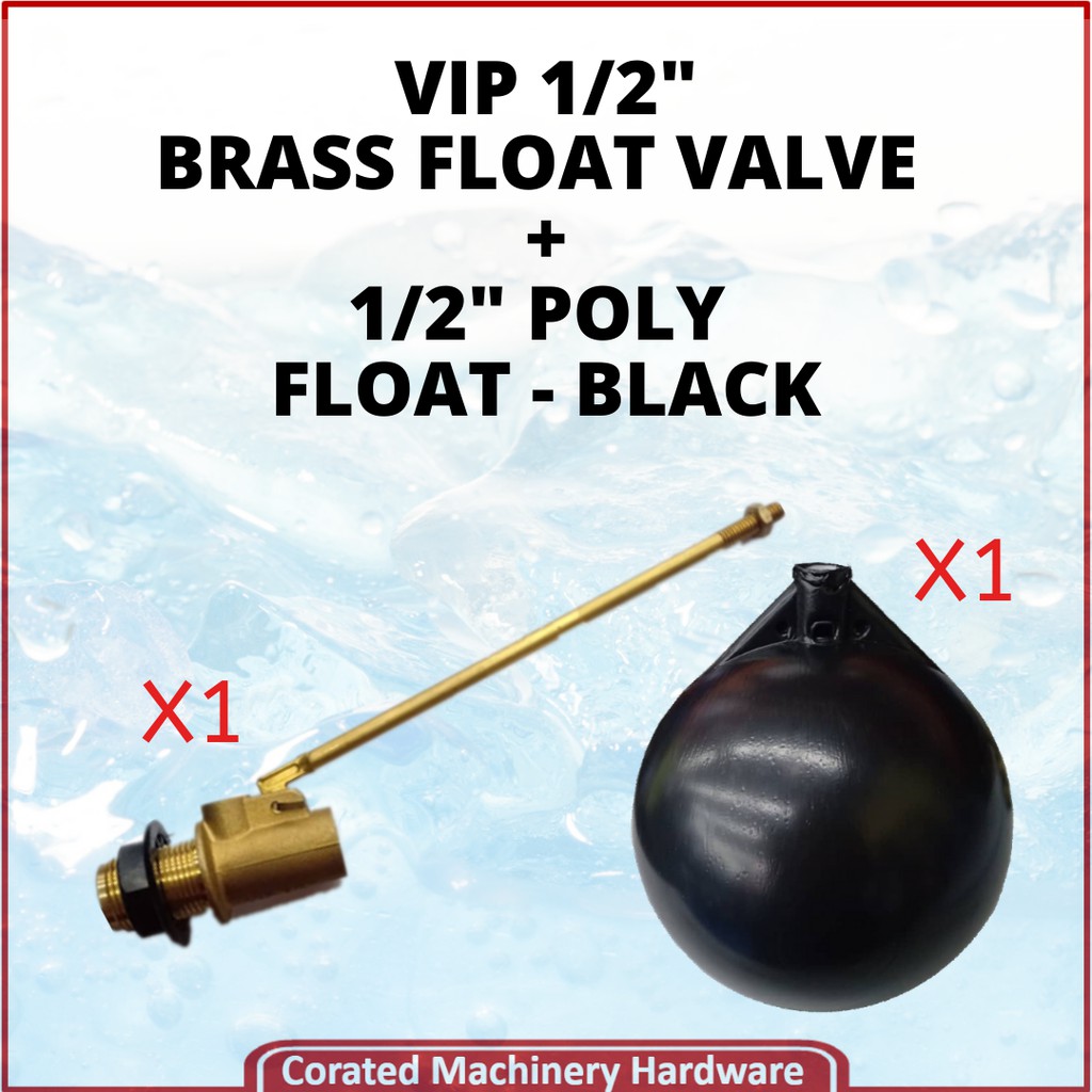 [CORATED] VIP 1/2 Brass Float Valve With 1/2