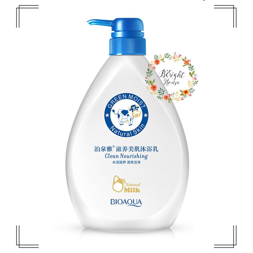 Bioaqua Liquid Bath Soap Milk Bath Natural Skin Care Body Wash 720ml Shopee Malaysia
