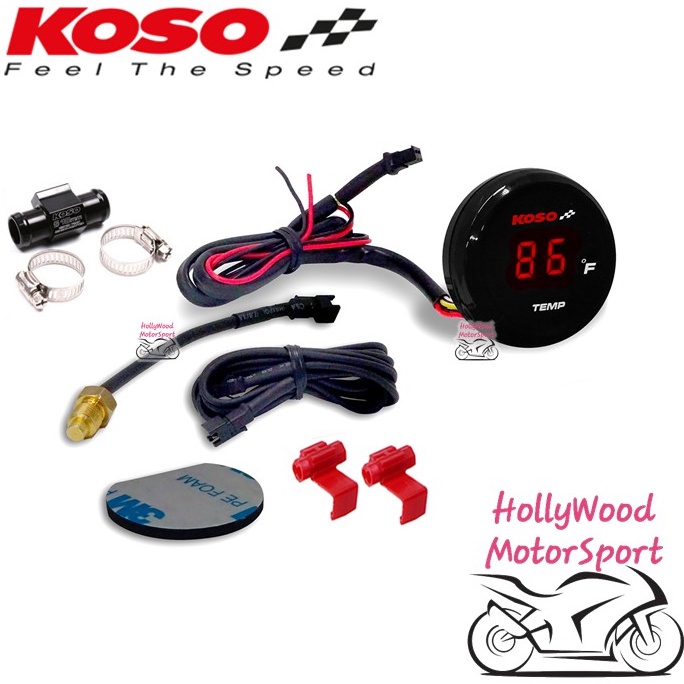 KOSO TEMPERATURE METER THERMOMETER ORIGINAL THERMO SENSOR WATER SUHU ...
