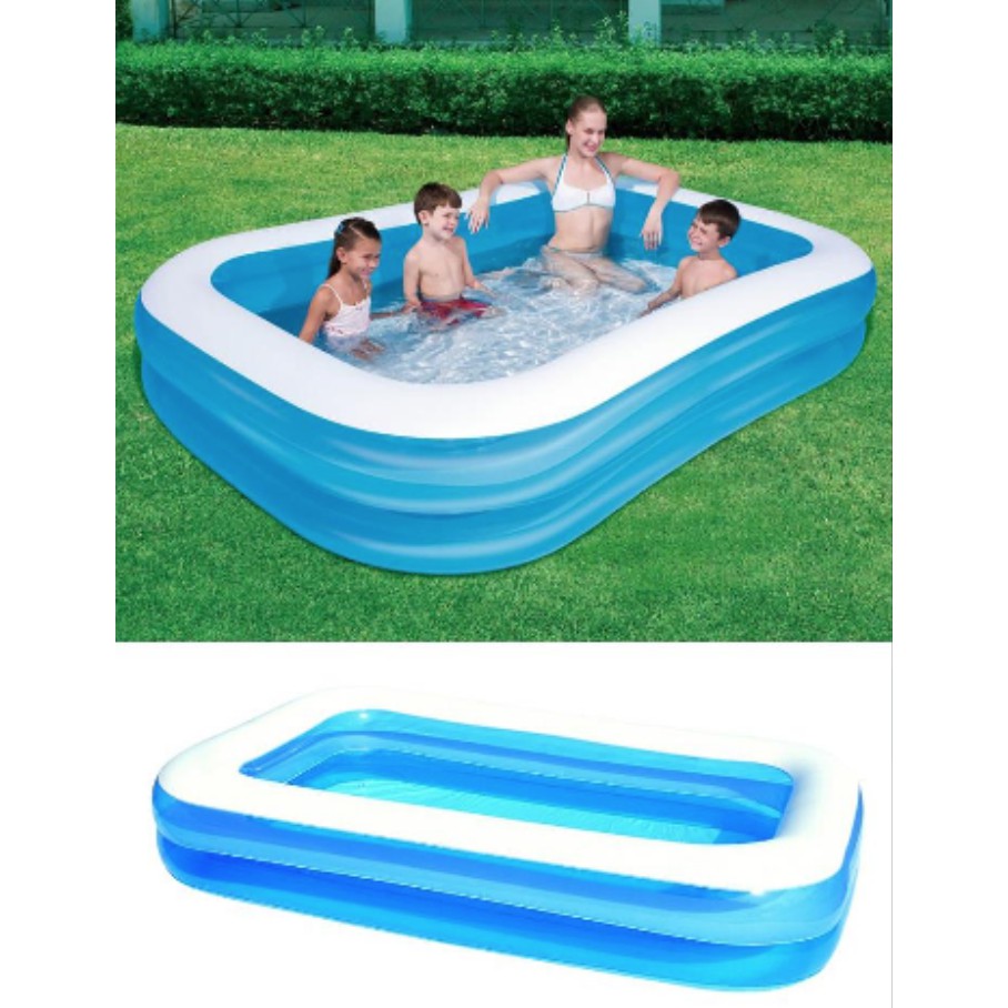 Inflatable Swimming Pool // Kolam Renang DIY (200x150x50 CM