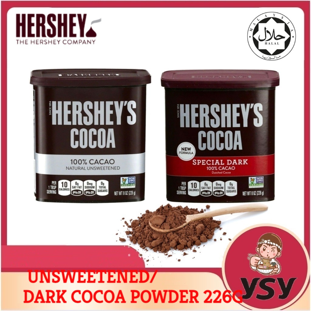 HALAL HERSHEY'S COCOA 100 CACAO NATURAL UNSWEETENED SPECIAL DARK COCOA