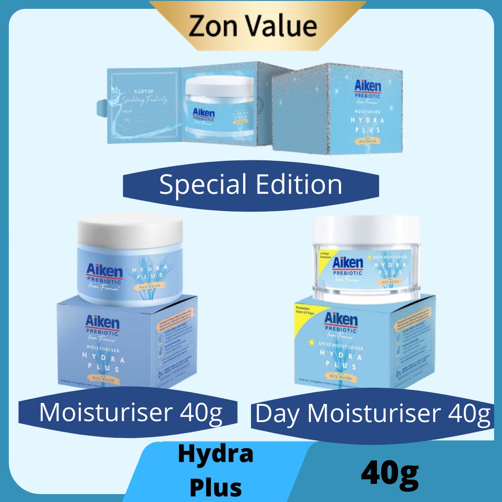 Aiken Prebiotic Hydra Plus Hydrating Day Moisturizer SPF Shopee Malaysia