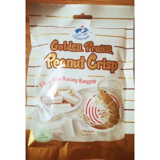 golden prawn peanut crisp (gula2 legend) 70g (12pcs kecil dalam ...
