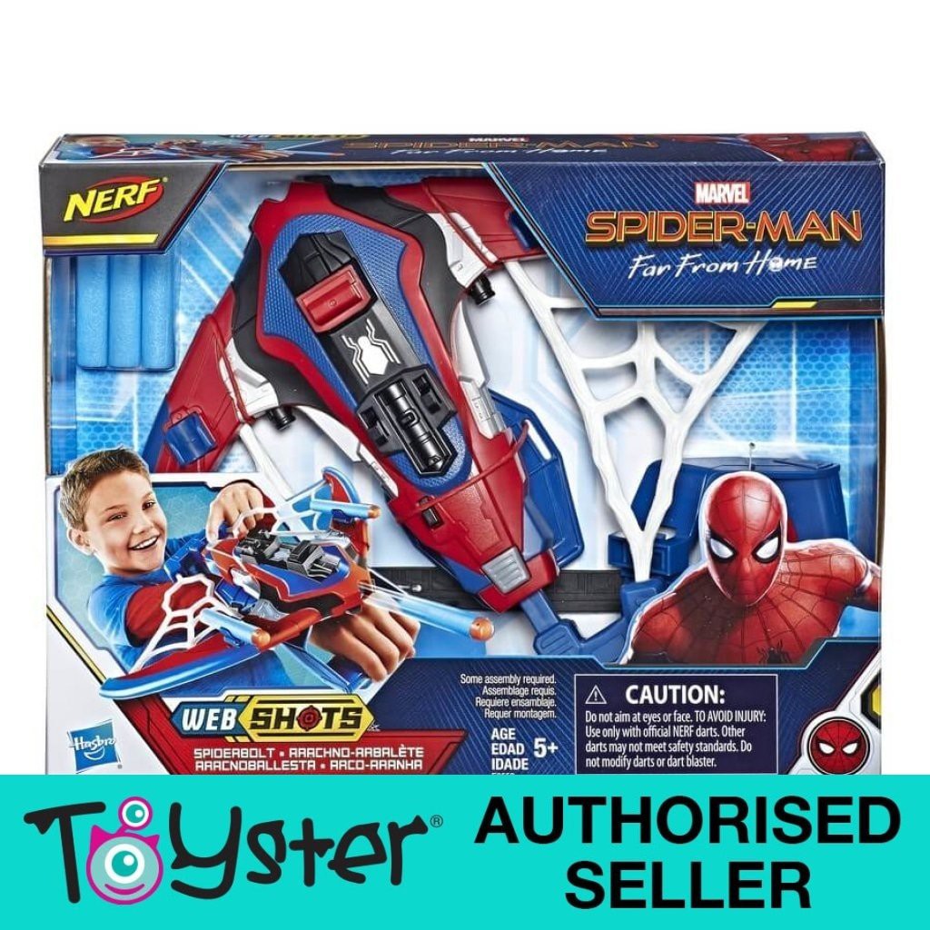 Marvel Spider-Man Far From Home Web Shots Spiderbolt Nerf Powered ...