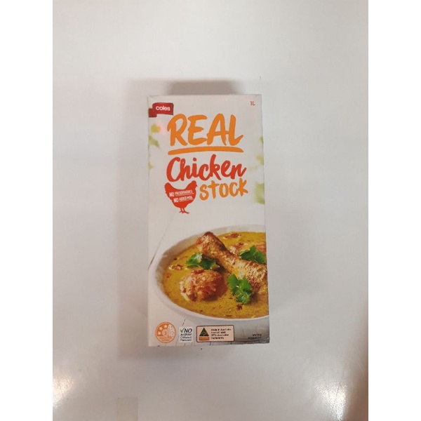 Coles Real Ori/Salt Reduced/Vegan Style Chicken Stock Shopee Malaysia