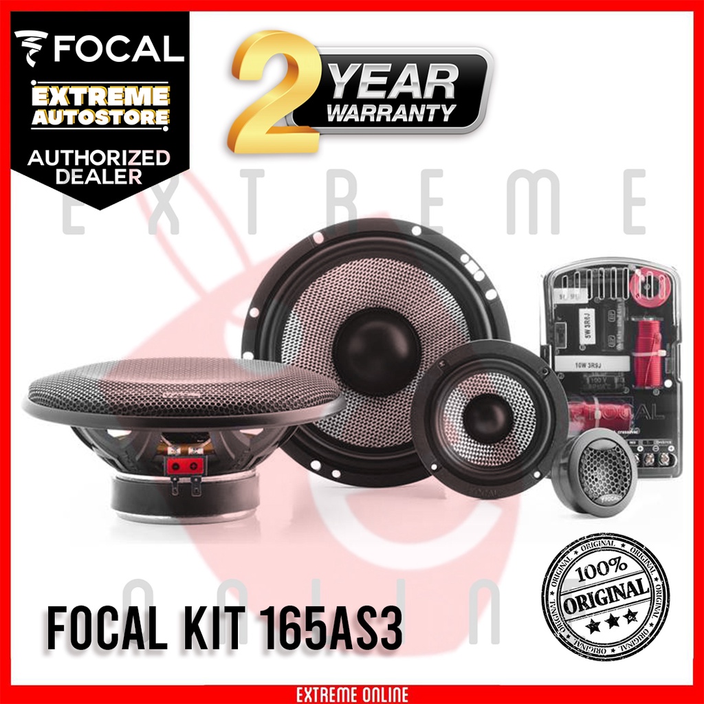 Focal Performance 165AS3 Access Series 6-1/2" 3-way Component Speaker ...